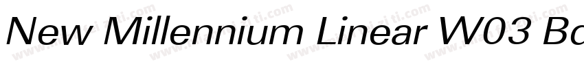 New Millennium Linear W03 BdObl字体转换
